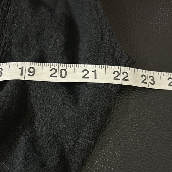 RAILS Angelina Black Lace Detail Dress Smocked Waist Linen Blend Sz XL - Picture 13 of 15